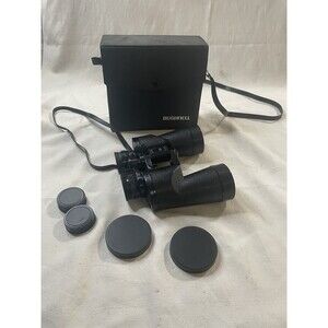Vintage Bushnell Sportview 10 X 50 Binoculars Japanese Optics W/Case & Lens Caps